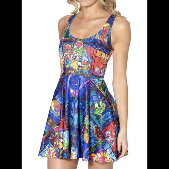 TALE AS OLD AS TIME SCOOP SKATER DRESS - Picture 3 of 4